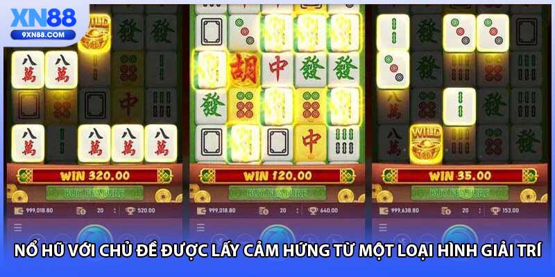 Nổ hũ với chủ đề được lấy cảm hứng từ một loại hình giải trí